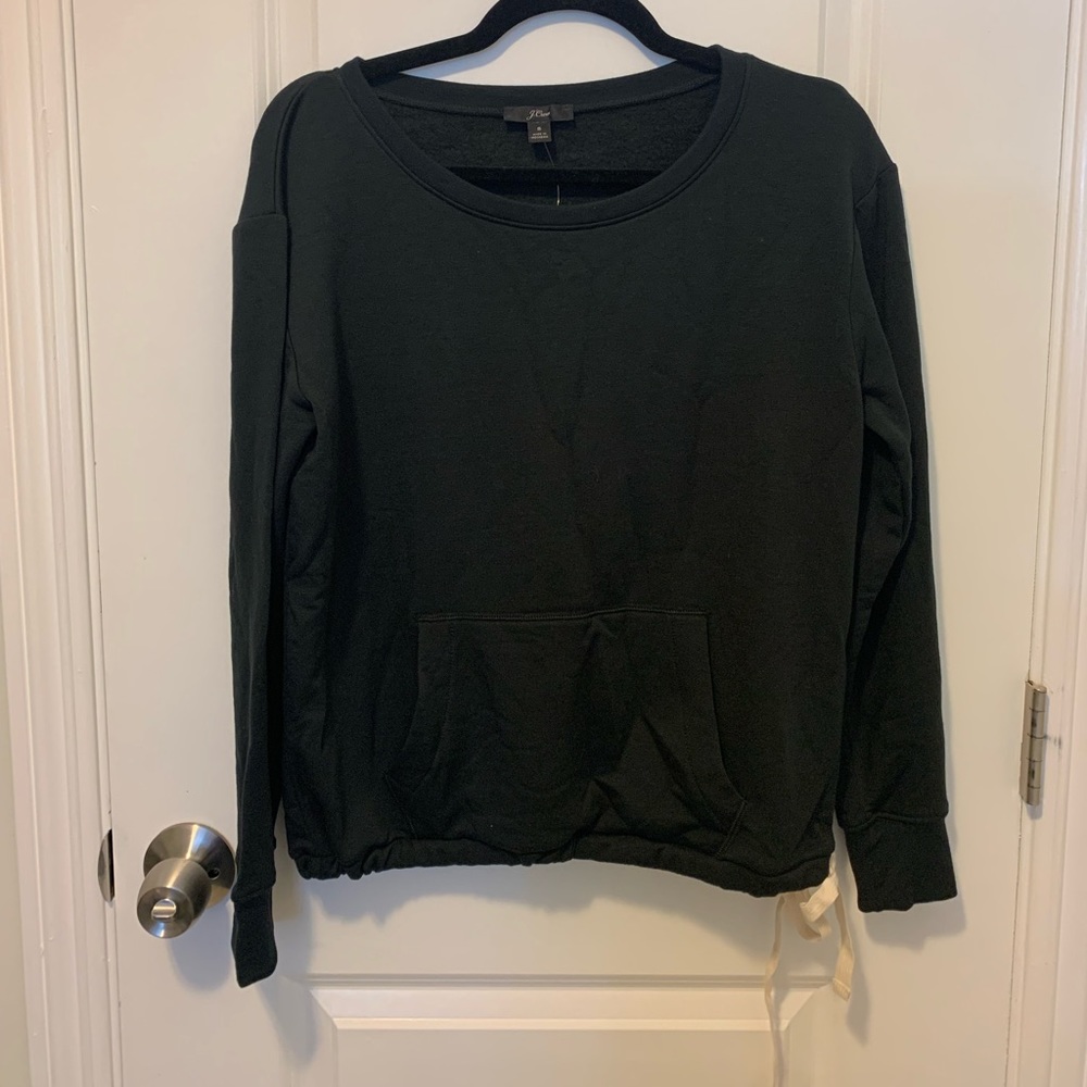 Jcrew crew neck with front pocket